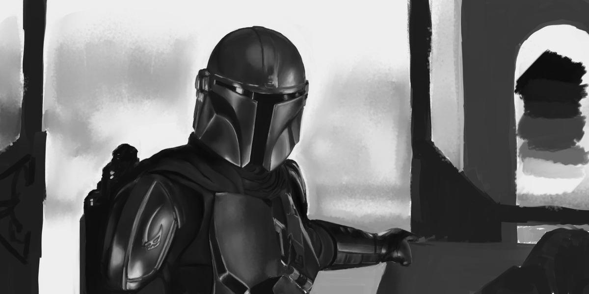 12 Hour Value Study of Mando.