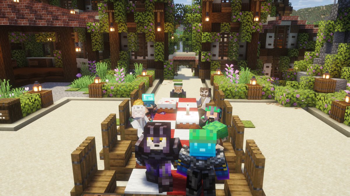 VerredeLait_MC's tweet photo. Sur #VerredeLait, on sait comment faire la fête ! 🥳

Bravo pour tes 100H de jeu parmis-nous #SireGautier

#Minecraft #MinecraftFR #MinecraftSMP #MinecraftSMPFR #SMP #SMPFR https://t.co/waInl0pYPW