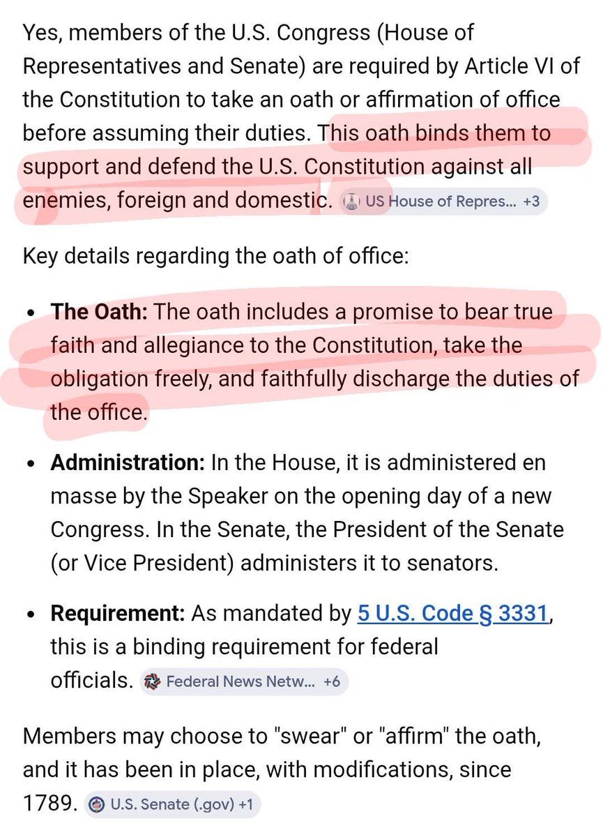 Now, this is a good question. 

When the Democrat Congress &amp; Senate refused to stand to put Americans first over illegal immigrants during the POTUS State of the Union address, wasn't that an act of defiance against their oath of office?

Credit to Jake Suarky on fb for pointing