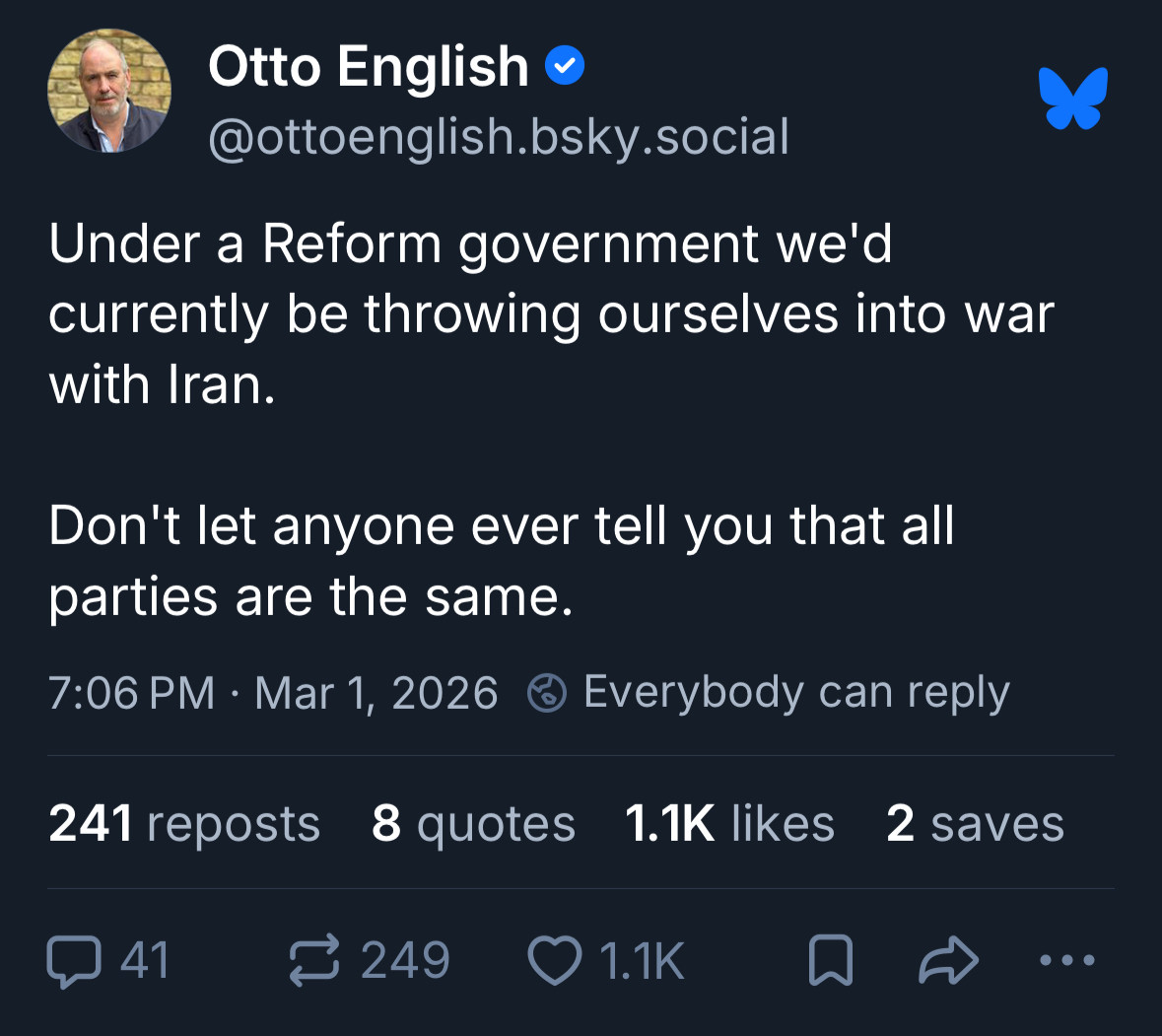 It's nice isn't it, the explosions