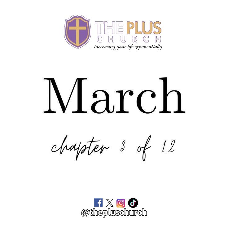 thepluschurch's tweet photo. Welcome to March — Chapter 3 of 12 📖✨

This month we march into greatness, purpose, and unlimited creativity.
Every step is ordered. Every effort is blessed.

Let’s move with faith and expectation 🙌🏽🔥

#WelcomeToMarch #Chapter3of12 #WeMarchIntoGreatness #ThePlusChurch https://t.co/kVP5zJw0a7