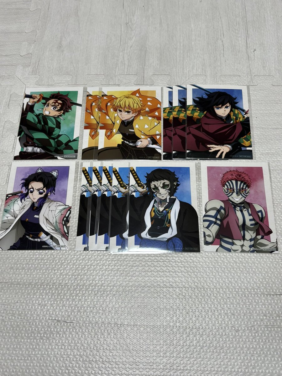 08025400187's tweet photo. 【交換】鬼滅の刃
アニプレックス　くじ

譲
画像1.2.3
ねんどろいどさぷらいず
炭治郎×1、義勇×1、しのぶ×3

求
B賞　童磨フィギュア
C賞　ビッグアクリルスタンド
　　　獪岳、猗窩座、童磨
D賞　ねんどろいどさぷらいず
　　　善逸
F賞　クリア色紙
　　　伊之助、カナヲ、実弥、村田、童磨、無惨 https://t.co/ixeQM8ILrR