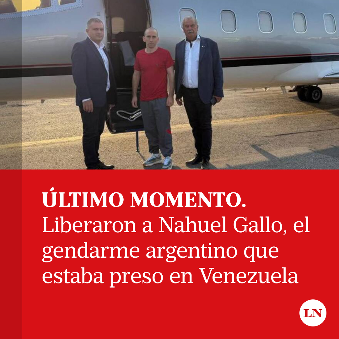 LANACION's tweet photo. Liberaron a Nahuel Gallo, el gendarme argentino detenido en Venezuela por el régimen de Maduro
https://t.co/GpMIHyCBan https://t.co/GvDgqkLjkg