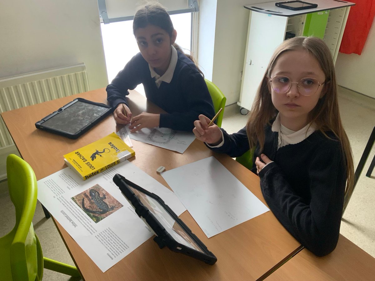 LAParnwell's tweet photo. This half term Y6 are diving into Holes! 📘
For their experience day, they designed their own animals and created them from clay. Next, they wrote a non‑chronological report based on their creations. What creativity! 🌟🧡#ParnwellPrimary #ParnwellLearning #CreativeCurriculum https://t.co/qnxL8udbDz
