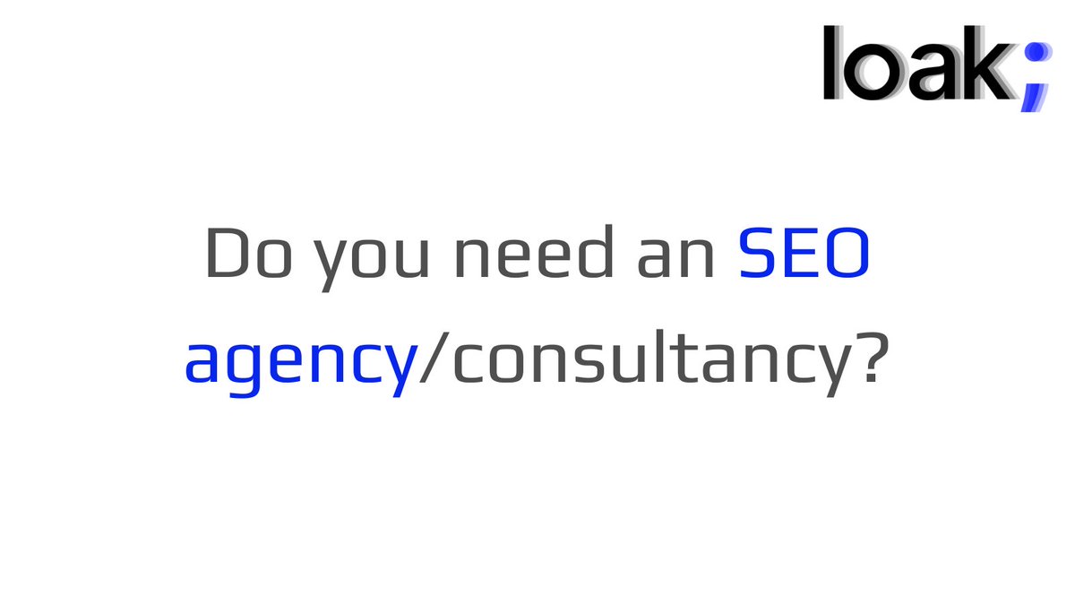 duubas's tweet photo. Do you really need an SEO agency/consultancy?

To answer this question, you’ll need to consider whether the following scenarios apply to your website.

The more of these scenarios you answer “yes” to, the more likely you’ll need an SEO agency/consultant to help resolve these issues.

1/ Your organic traffic has dropped (and you don’t know why)
   To check for any drops, it’s best to go to Google Search Console (GSC) and click on “Performance.” (Note: As you know, drops can be caused by seasonal fluctuations.)

2/ Your website has technical issues 
   You feel them, but you can’t prove they exist. Without an audit, you can’t be sure whether critical issues are present.

3/ Your competitors are getting more traffic than you 
   If your competitors are outperforming you online, it’s likely you could get more organic search traffic as well – with the help of SEO. 
   You can check this in the free website traffic checker by Ahrefs (https://t.co/OsWUbwJoNh).

4/ You want to rank higher for keywords important to your business
   If you know a bit about SEO, you’ll know the importance of certain keywords for your business.