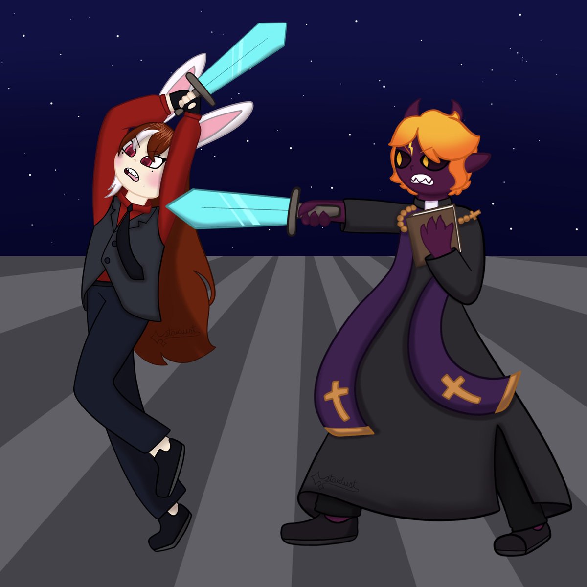 Dibujito de la batalla contra el Boss Final de la boda 🧡❤️✨

<a href="/tGreysvt/">tGreys ♥🌙</a>