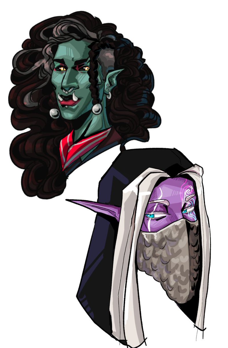 Really old Thaisha and Vaelus drawings from when their designs had just dropped 
#Criticalrole #criticalrolecampaign4