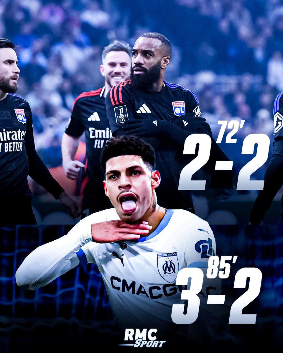 🥶💥 Comme l'année dernière, l'OL pensait avoir fait le plus dur.

2025 : Célébration "clim" de Lacazette devant les supporters marseillais : défaite de l'OL ❌

2026 : Célébration "silence" de Rémi Himbert devant les supporters marseillais : défaite de l'OL ❌