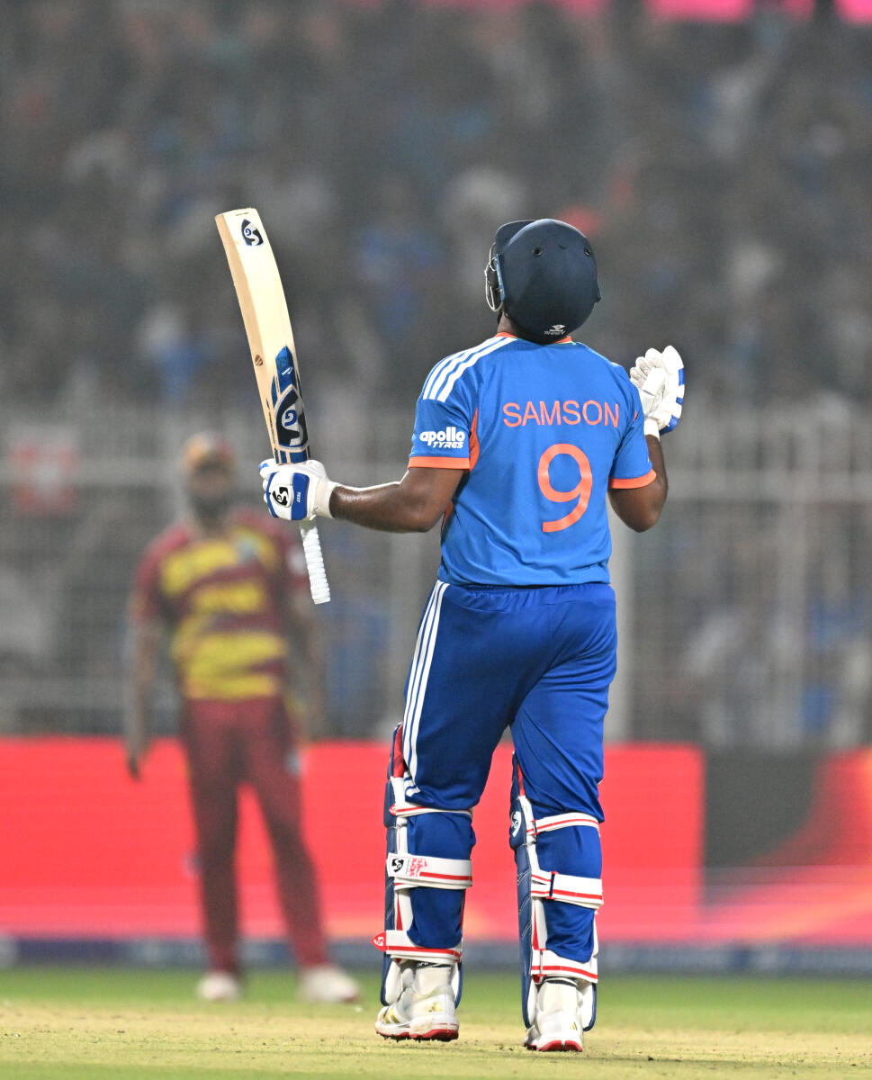 SanduOfficial1's tweet photo. Mocked like a zero. Answered like a hero. 97 says it all."
@surya_14kumar 

#sanjusamson #t20worldcup2026 #INDvsWI https://t.co/YxtbjBTENQ