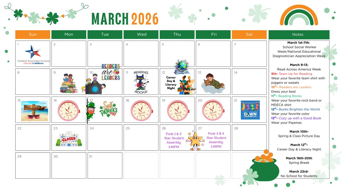 MdecaTISD's tweet photo. Take a look at our busy busy March! https://t.co/IUAdoAEpVi