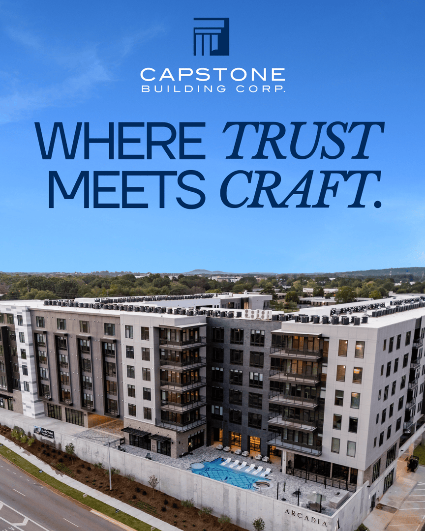 capstonebuild's tweet photo. Experience you can trust. Craftsmanship you can count on.

Capstone Building Corp. sets the standard for reliability and quality in multifamily construction. https://t.co/tuXS3BpLD8