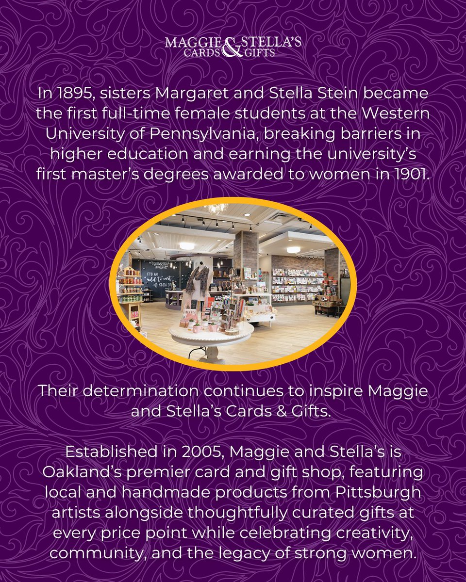 March is Women’s History Month. 💜 This is a time to reflect on the women who shaped the world we live in today. Their stories deserve to be remembered, shared, and carried forward in meaningful ways. #MaggieAndStellas #H2P