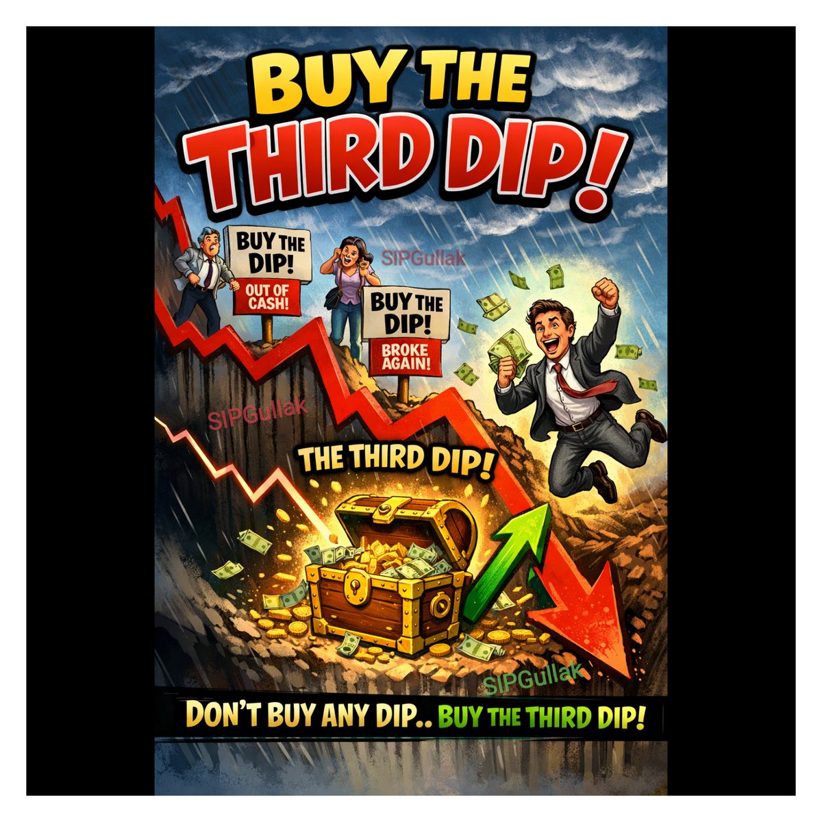 SIPGullak's tweet photo. #BuyTheThirdDip or "Every" #ThirdDip at times of extreme volatility.

Consult your #MFD for hand holding and #AssetAllocation 

#USIranWar https://t.co/aNgfkFqNbI