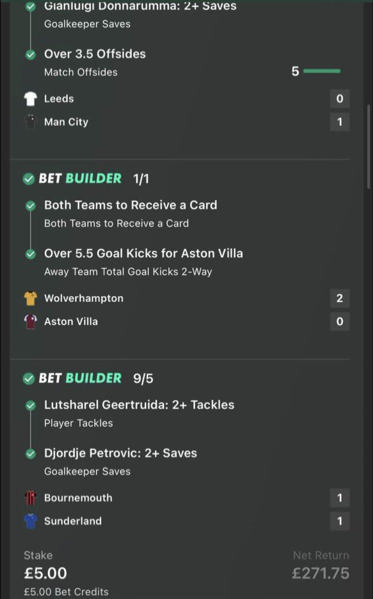 Oh you thought we were done with a 44/1 longshot?!

Have a full 6/6 sweep for the acca 😍

What. A. Week!

Don’t say we didn’t warn you it was coming…