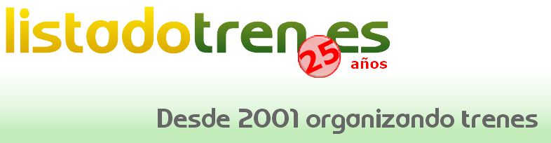 Efectivamente, hoy, 1 de marzo, Listadotren.es cumple ¡¡25 añazos!! Un cuarto de siglo organizando trenes (en tablas), y con ganas de seguir muchos años más, con toda vuestra ayuda. ¡Muchas gracias!