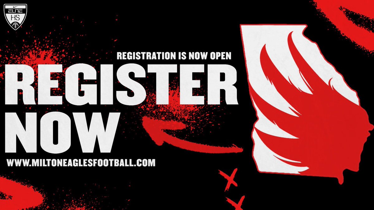 MiltonEagles_FB's tweet photo. 𝐑𝐄𝐆𝐈𝐒𝐓𝐑𝐀𝐓𝐈𝐎𝐍 𝐈𝐒 𝐍𝐎𝐖 𝐎𝐏𝐄𝐍‼️ ᴘʟᴇᴀsᴇ ᴠɪsɪᴛ https://t.co/VVwRndk1lN ᴛᴏ ʀᴇɢɪsᴛᴇʀ ʙᴇғᴏʀᴇ ᴍᴀʏ 𝟷sᴛ ᴀs ғᴇᴇs ᴡɪʟʟ ɢᴏ ᴜᴘ ᴀғᴛᴇʀ ᴛʜᴀᴛ ᴅᴀᴛᴇ‼️ ᴄᴏᴍᴇ ᴀɴᴅ ғʟʏ ᴡɪᴛʜ ᴜs 🦅 🏈 #𝘽𝙀𝙏

#𝙈𝙥𝙞𝙧𝙚26 | #𝙏𝙝𝙚𝙈𝙫𝙨𝙏𝙝𝙚𝙢 https://t.co/eYBau9w4vE