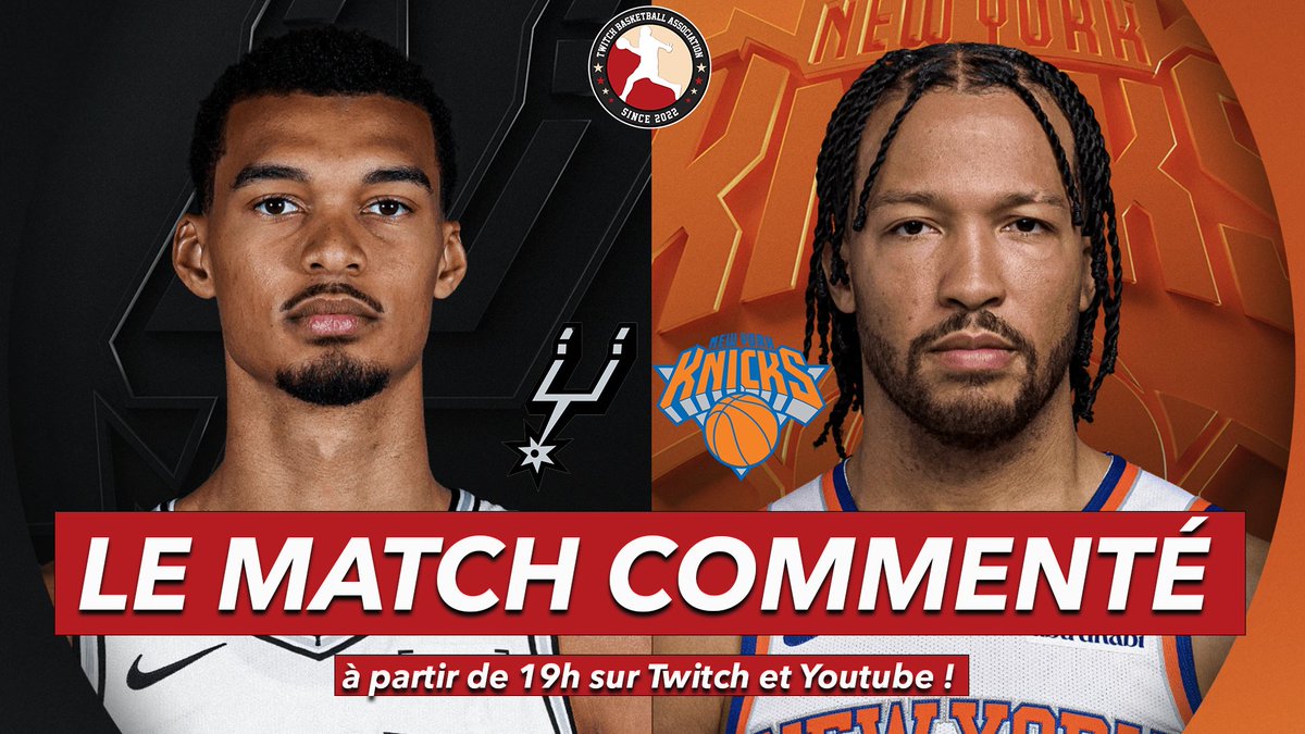 🔴 EN LIVE 🔴

Les Spurs vers une 12e victoire de suite ? 

La grosse soirée NBA commence dès MAINTENANT, avec un gros choc commenté ! 

👉Twitch.tv/tba_france
👉Twitch.tv/tba_france
👉Twitch.tv/tba_france