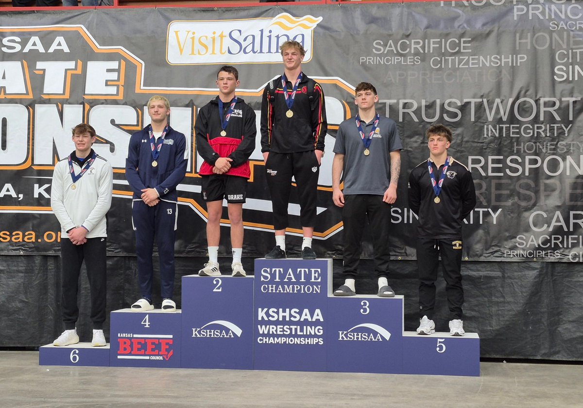 FrontenacWrestl's tweet photo. RAIDER BOYS Brought the HEAT! 6 of 7 Wrestlers made the 2nd Day of the Tournament! 3 State Placers, Team 9th of 62! GREAT JOB BOYS!
#RAIDERPRIDE #RAIDERTOUGH #statechampionships https://t.co/avI04rQ7a2
