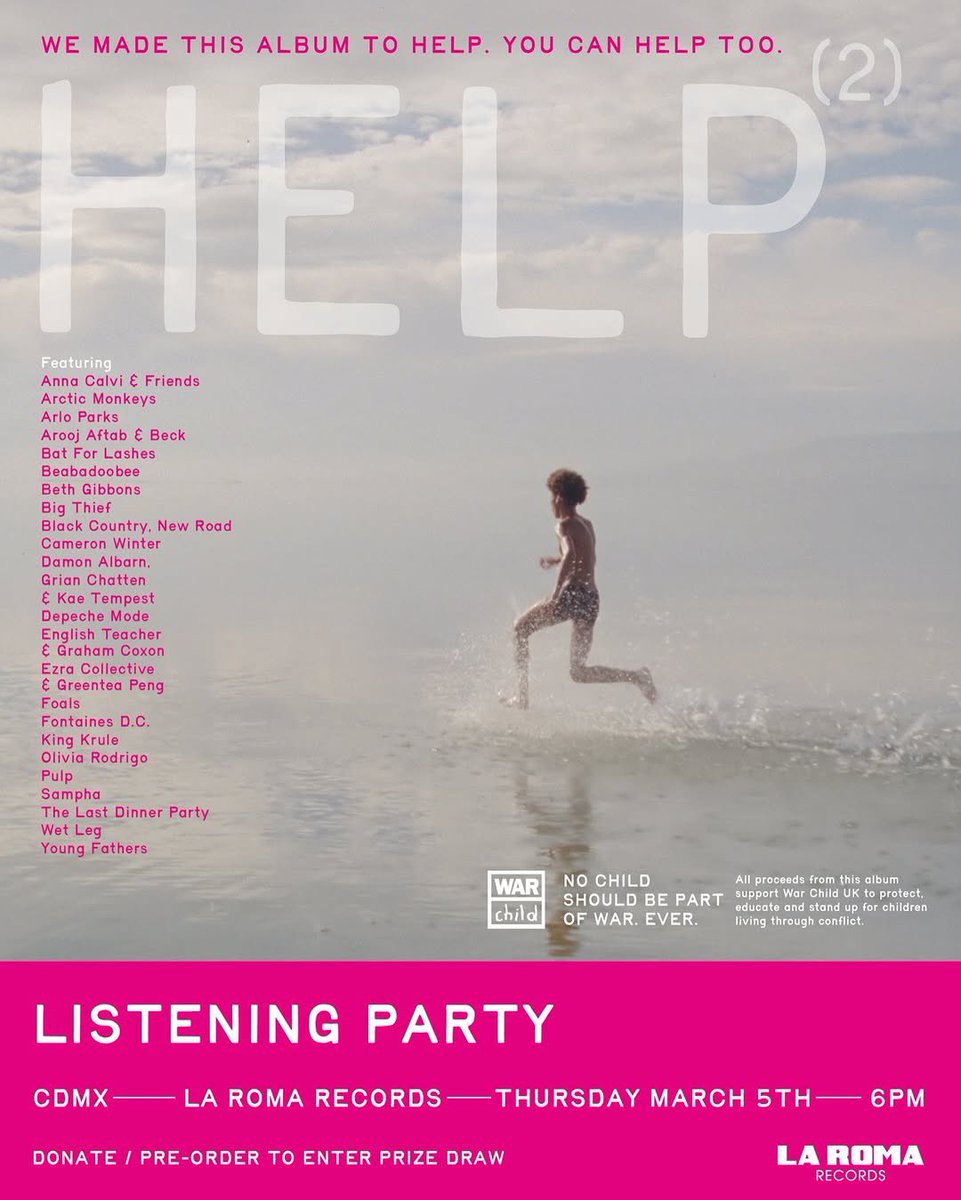 dmforumeu's tweet photo. ‘HELP(2)’ listening parties.
Hear the album before release day at select local venues.
Sign up for access to listening events of the collaborative album 'HELP(2)' 👉🏻 https://t.co/Jq2QB9QHEJ
#DepecheMode #Help2 #WarChild https://t.co/Ccj8cLqvlm
