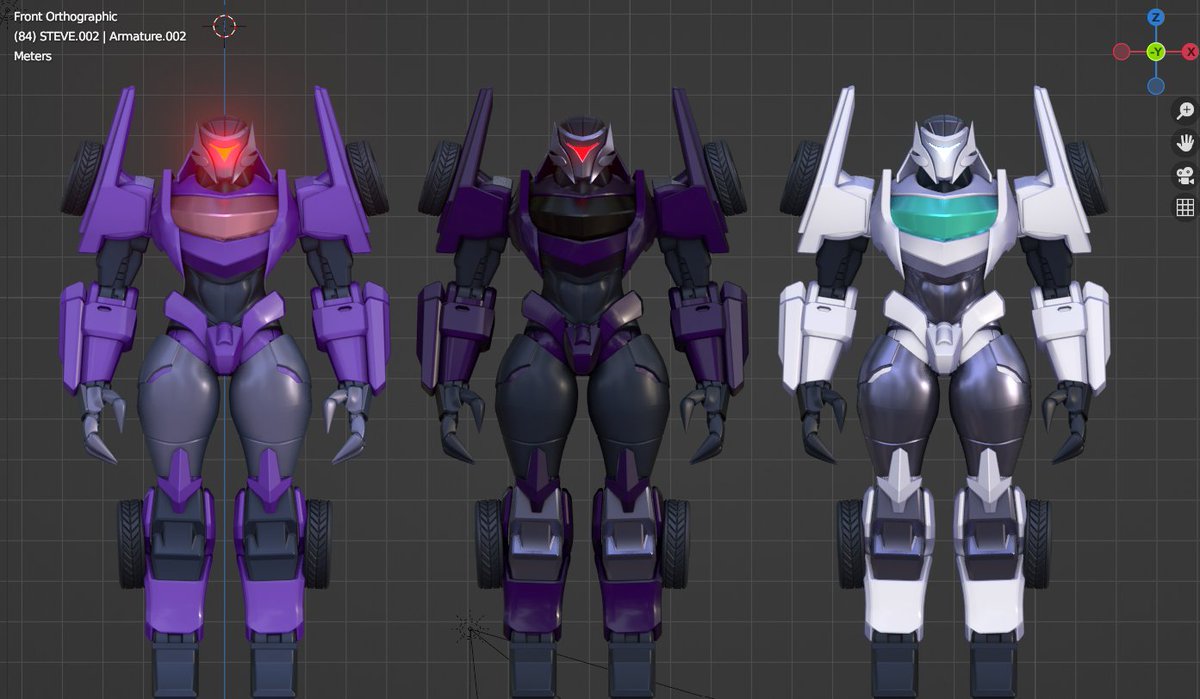 Base Steve model next to a more tfp color accurate Vehicon and a lazy Auto Trooper recolor

Wondering if I should make some air based Vehicons after I finish updating a few other models.