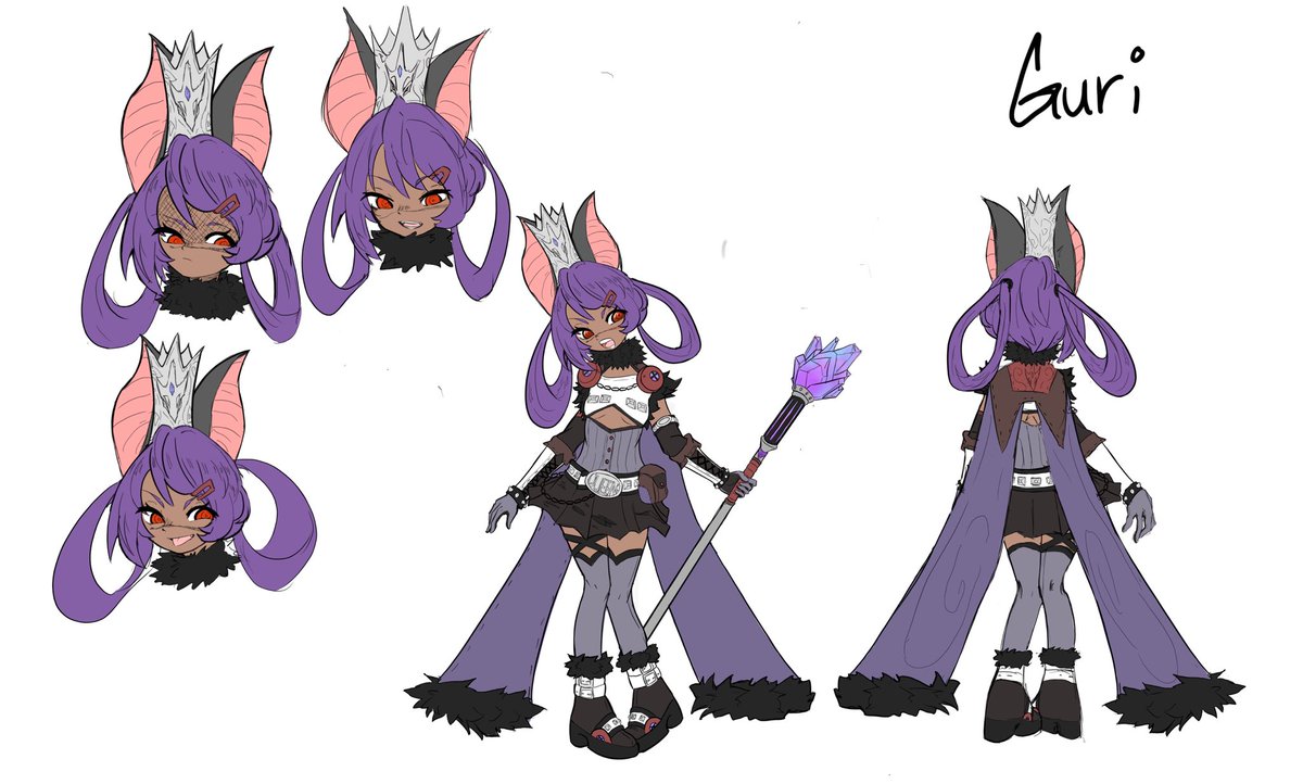 Pokatsuna's tweet photo. Here is 3 zzz Oc’s I had designed last month. They’re a faction of Hollow raiders led by Guri. There’s 2 more faction members but I couldn’t finish them in time for the deadline I gave myself. Maybe I’ll finish it later. #zzzoc #zzzero https://t.co/P9MO9wthPE