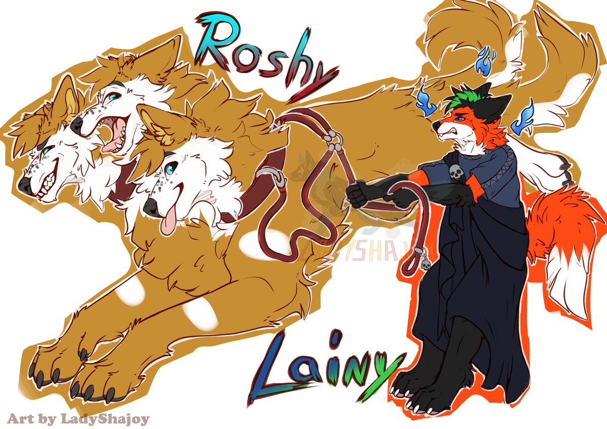 LadyShajoy's tweet photo. Furciety DoorSign for @Lainy_Fox and @RoshyRumble ✨
🐾 https://t.co/ZBzPHBG4hi
🦋 https://t.co/EdhAGTe3Li
📷 https://t.co/SG13F3K9aj
#furry #furryartist #FurryFandom #furryart #fox #Canine #commission #sktech #sketchcommission #dog #cerberus #hades #furciety https://t.co/wJeR1iiYfj