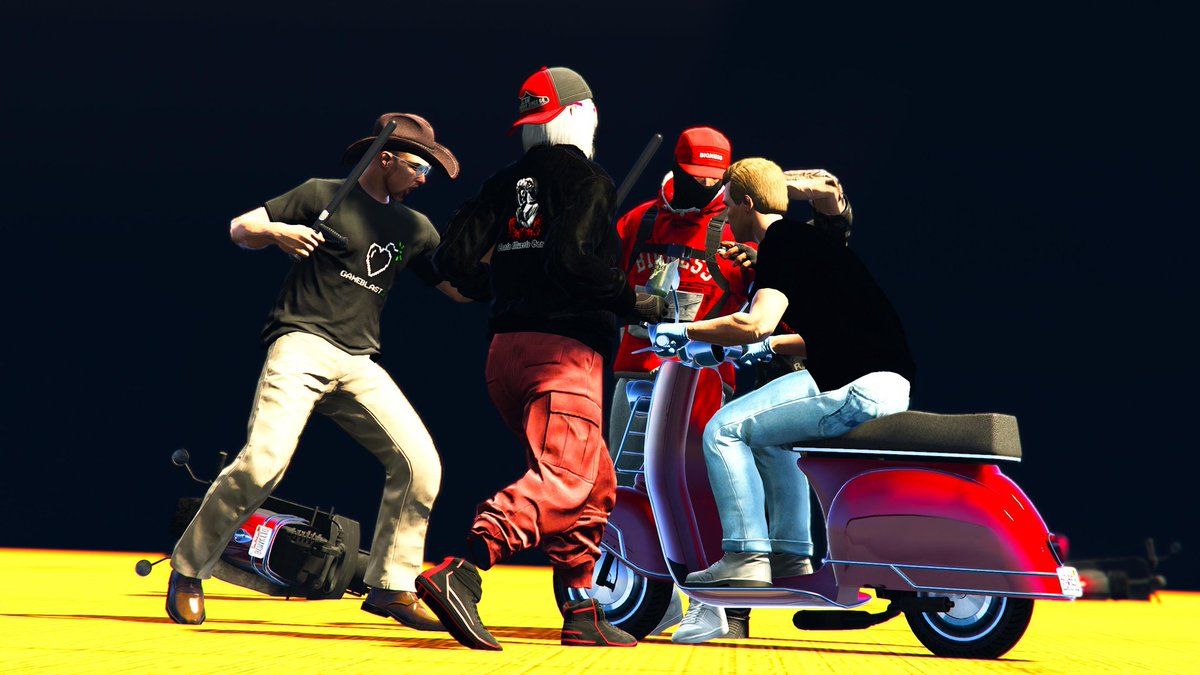 StMtGang's tweet photo. We had a blast last night with @Vinewood_motors and friends 👊❤

Congrats on reach the impressive ammount of £6,216 for @GameBlast  @SpecialEffect 👏♥️💣

#GtaOnline #GameBlast26 @RockstarGames https://t.co/dYqkMJpEMo