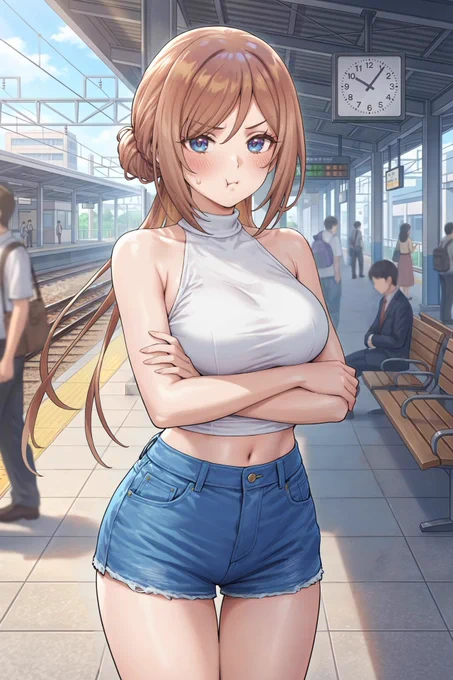 待ち合わせで怒る莉波