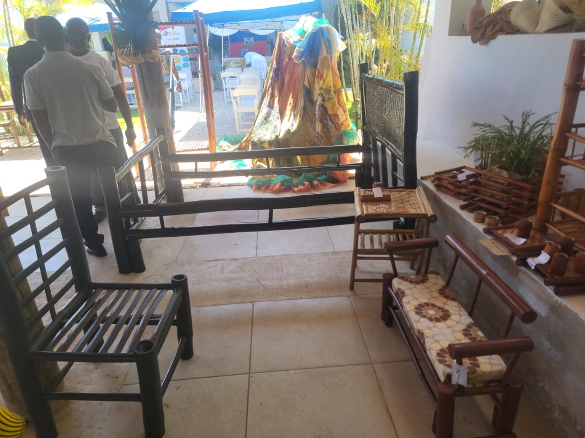 Event in Jeremie to promote all the wonderful bamboo work done with youth within the UNEP/ILO PBF project in Jeremie, Grande Anse Dept, Haiti 🇭🇹
<a href="/UNPeacebuilding/">United Nations Peacebuilding and Peace Support</a> 
<a href="/UNEP_haiti/">Programme des Nations Unies pour l'environnement</a>
<a href="/ilo/">International Labour Organization</a>
