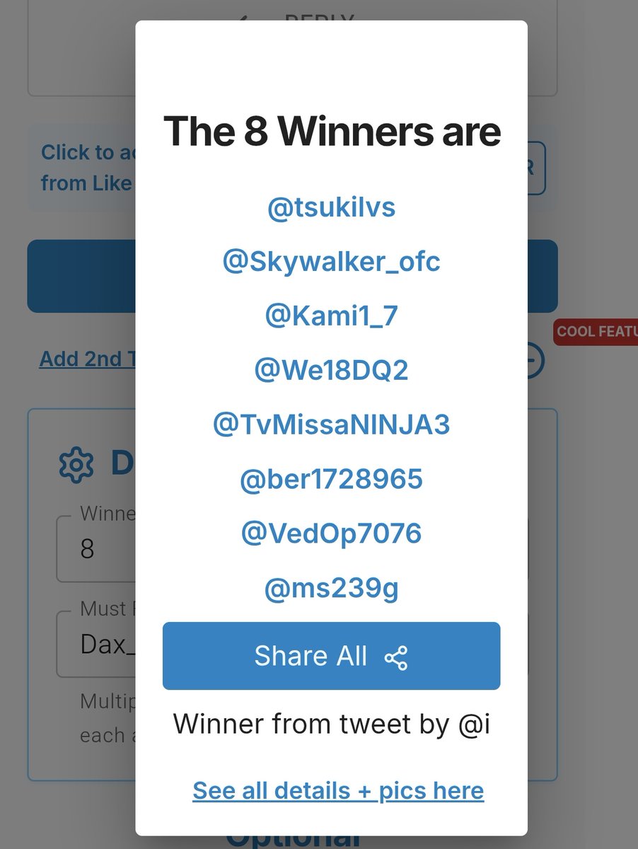 Dax_Brawl's tweet photo. Ganadores 🎁 
@tsukilvs 
@Skywalker_ofc 
@Kami1_7 
@We18DQ2 
@TvMissaNINJA3 
@ber1728965 
@VedOp7076 
@ms239g 
Gracias a todos por participar ❤️
Muy pronto (esta semana literalmente) más sorteos! 😃 https://t.co/dw0sdU0J5J
