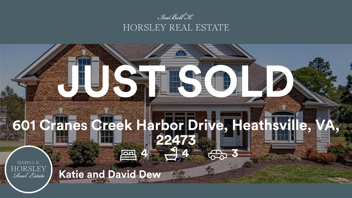 🛌 4 🛀 4 🚘 3
📍 601 Cranes Creek Harbor Drive, Heathsville, VA, 22473

My latest sale on RateMyAgent.
(VA) 0225078297
rma.reviews/s7fdi01mp2fp

...
#ratemyagent #realestate