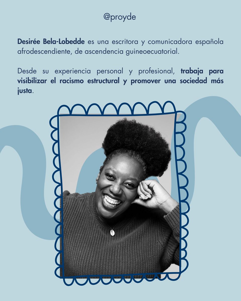 PROYDEMADRID's tweet photo. Desirée Bela-Lobedde impulsa el aprendizaje antirracista desde el cuidado y la conciencia crítica.
📚 En la última imagen podéis ver sus libros. 
En su página encontraréis muchos recursos para aprender a ver el mundo a través de las gafas del antirracismo https://t.co/awTryNbn56 https://t.co/cPYnEx3nB4
