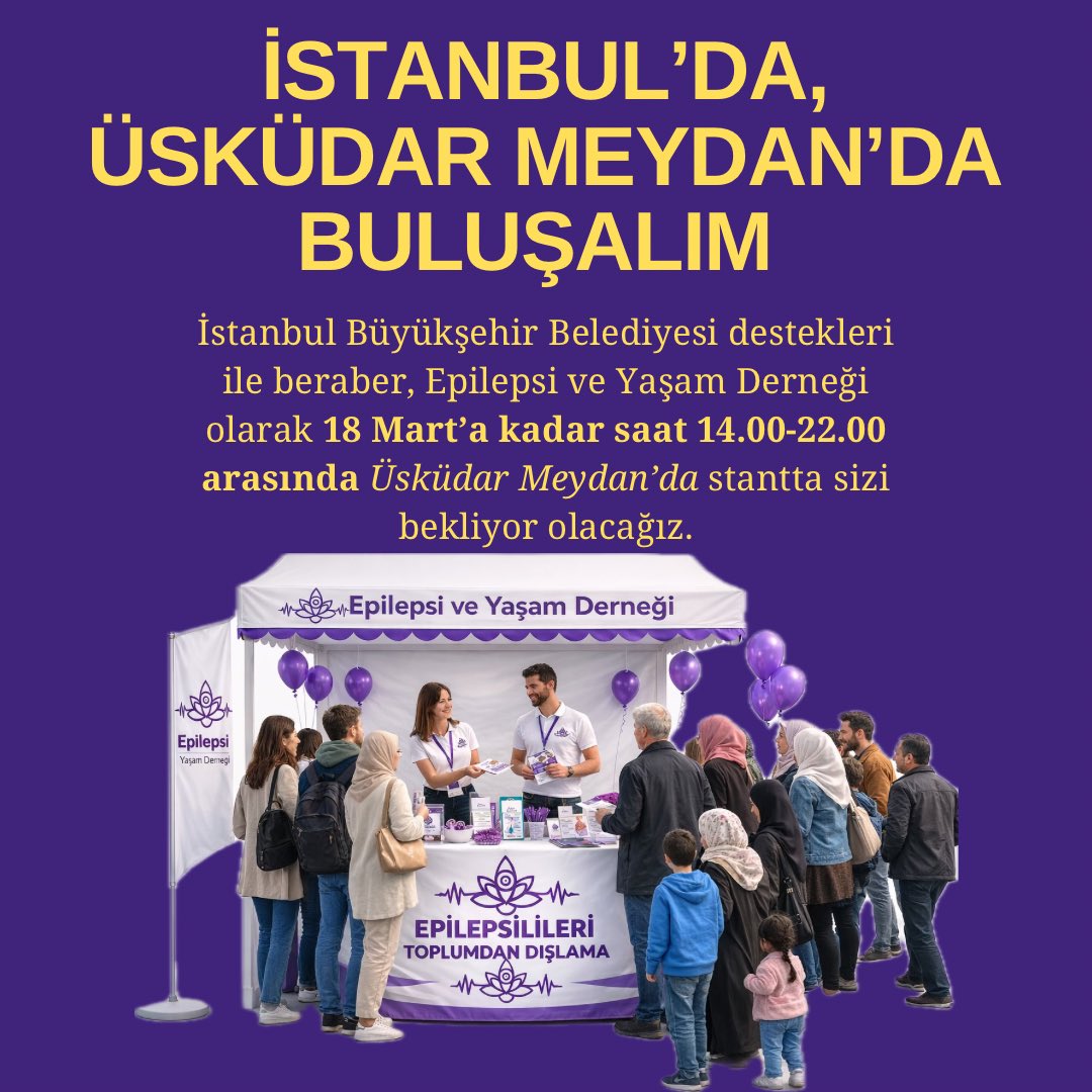 sasberat's tweet photo. İstanbul Büyükşehir Belediyesi Sivil Toplum Kuruluşları İlişkileri Müdürü Sayın Vedat KARA’nın destekleri ile beraber 18 Mart’a saat 14.00-22.00 arasında Üsküdar Meydan’da stant açıp sizleri bilgilendireceğiz. Hepinizi bekleriz!💜
#epilepsi #üsküdar #stant #üsküdarsahil https://t.co/111HKt24Xl