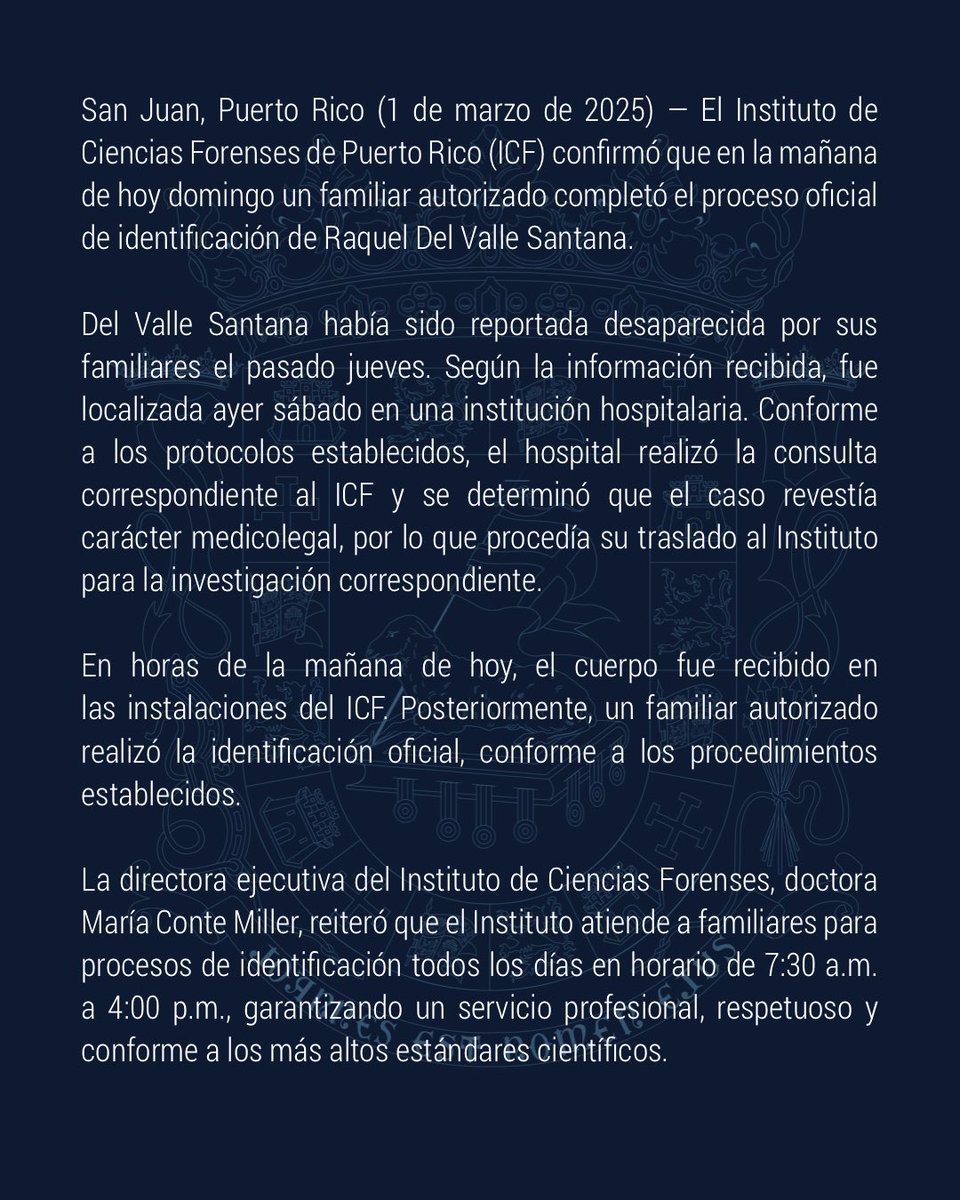 Instituto de Ciencias Forenses tweet media