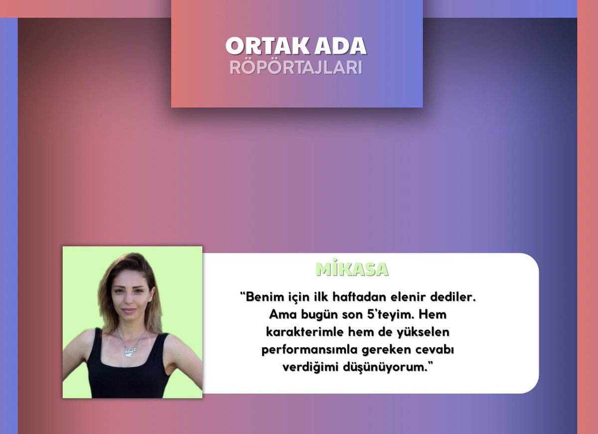Lurevivor’da Mikasa’dan bireysellik için verdiği röportaj ✍🏻