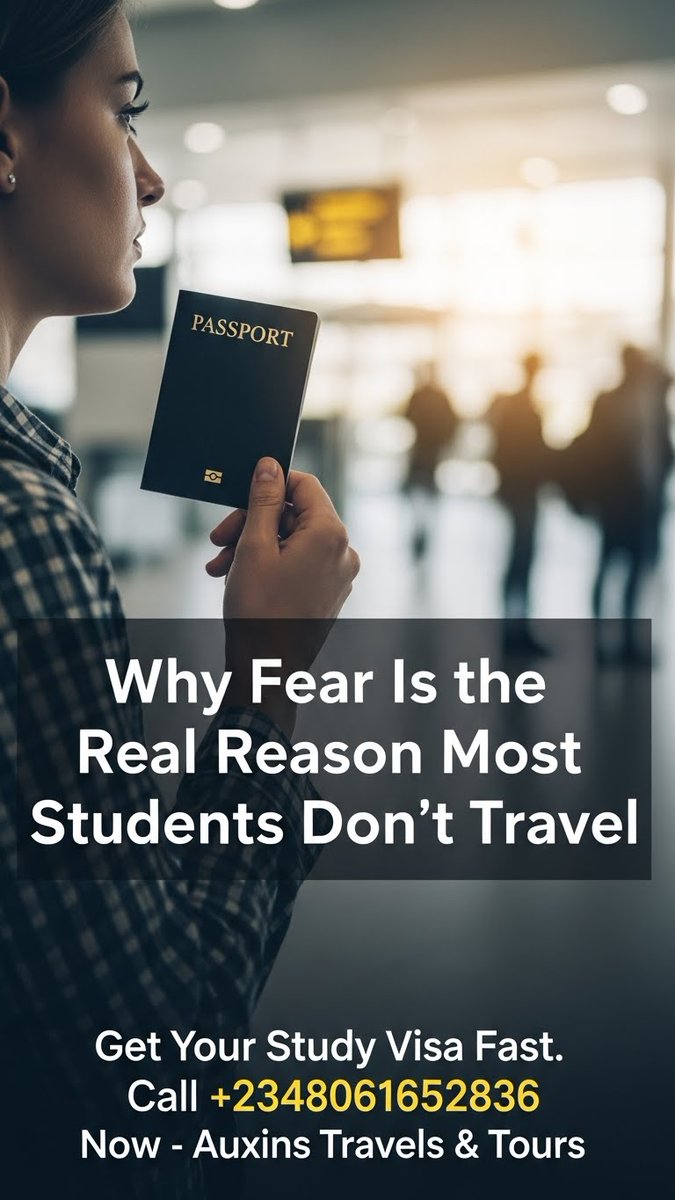 scholarshipsast's tweet photo. Why Fear Is The Real Reason Most Students Don’t Travel
#FearOfTravel #StudentsAbroad #TravelTips #FacingFears #StudentTravel #TravelMindset #BroadenHorizons #AdventureAwaits #OvercomingFear #CulturalExperience #StudentLife #ExploreTheWorld #TravelGoals #DoMoreFearLess #Inspiratio https://t.co/FXHGmqwAW2