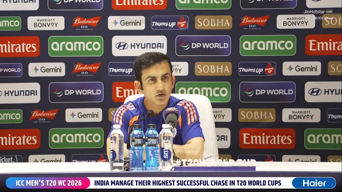 tn29memes's tweet photo. You know India won the match when great gambhir or surya kumar comes to press and begs for credits and not any assistant coaches. Blud benched samson for past 1 year for his favorites now shamelessly taking credits for samson #INDvsWI #T20WorldCup https://t.co/abWiN6qafo
