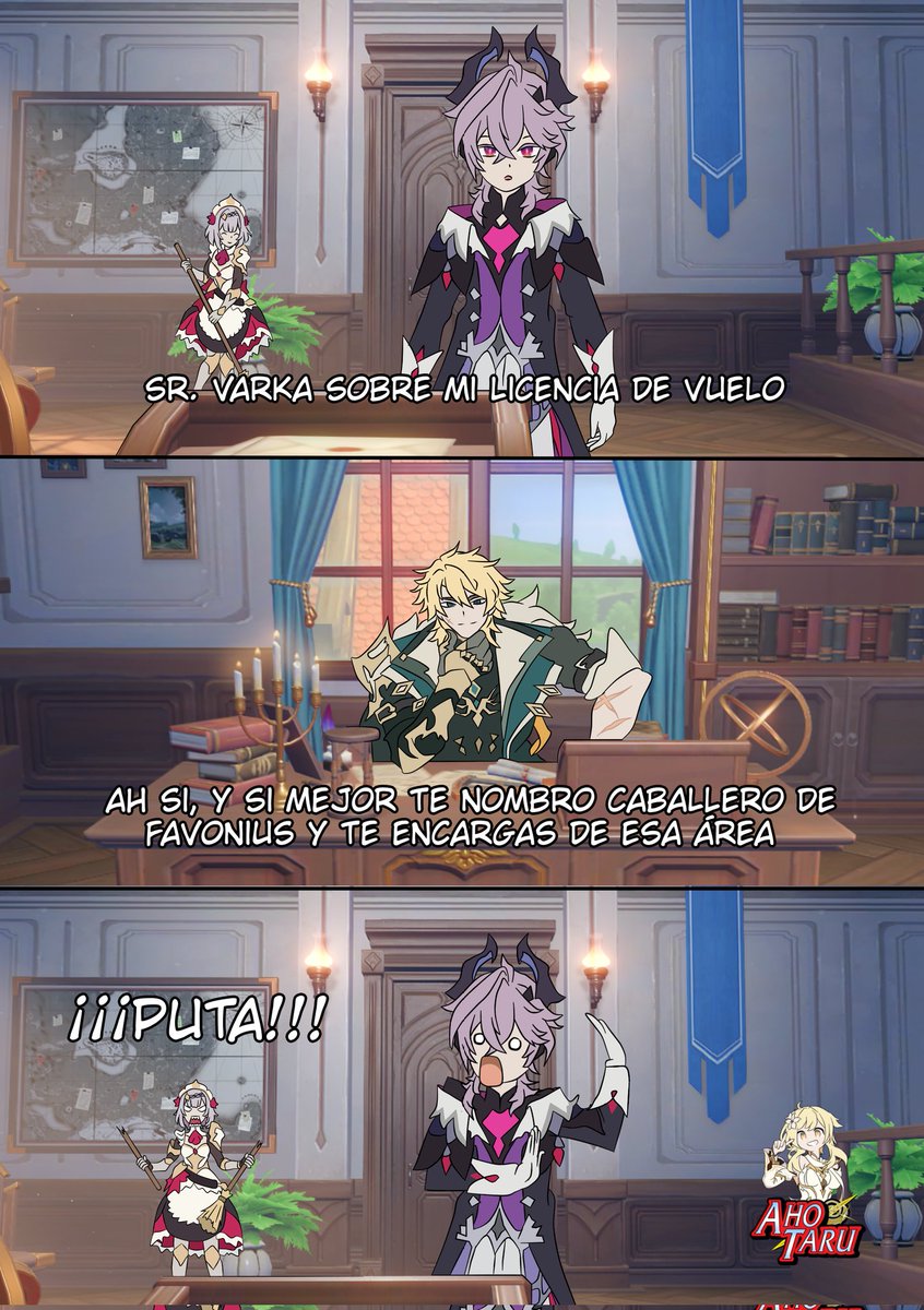 Nepotismo, ya hablando en serio si le caes bien al jefe ya la hiciste, pues así funciona el mundo 

#GenshinImpact #Noelle #durin #varka
