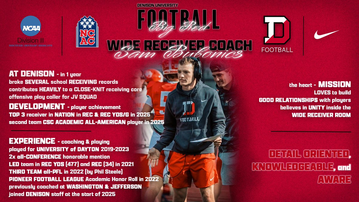 Denison Football tweet media