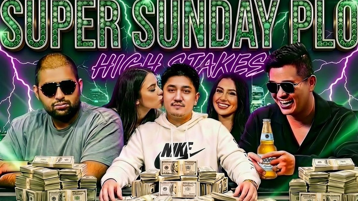 🤯SUPER SUNDAY PLO🤯
<a href="/LarryFlyntsLL/">Larry Flynt's Lucky Lady Casino</a> <a href="/suitedsuperman/">Suited Superman</a> 

Today, enjoy HIGH STAKES PLO action!
GAME TIME: 2 PM⏰
📺:youtube.com/watch?v=PaNagP…

⭐️THE DEGENS⭐️
Superman🦸
Uncle Drew💀
Big Daddy Ed🥵
Nik Airball🏀
Brownballa🤎
Kobi😈
Evan🤩
Richie♦️

Come chat with the players LIVE!