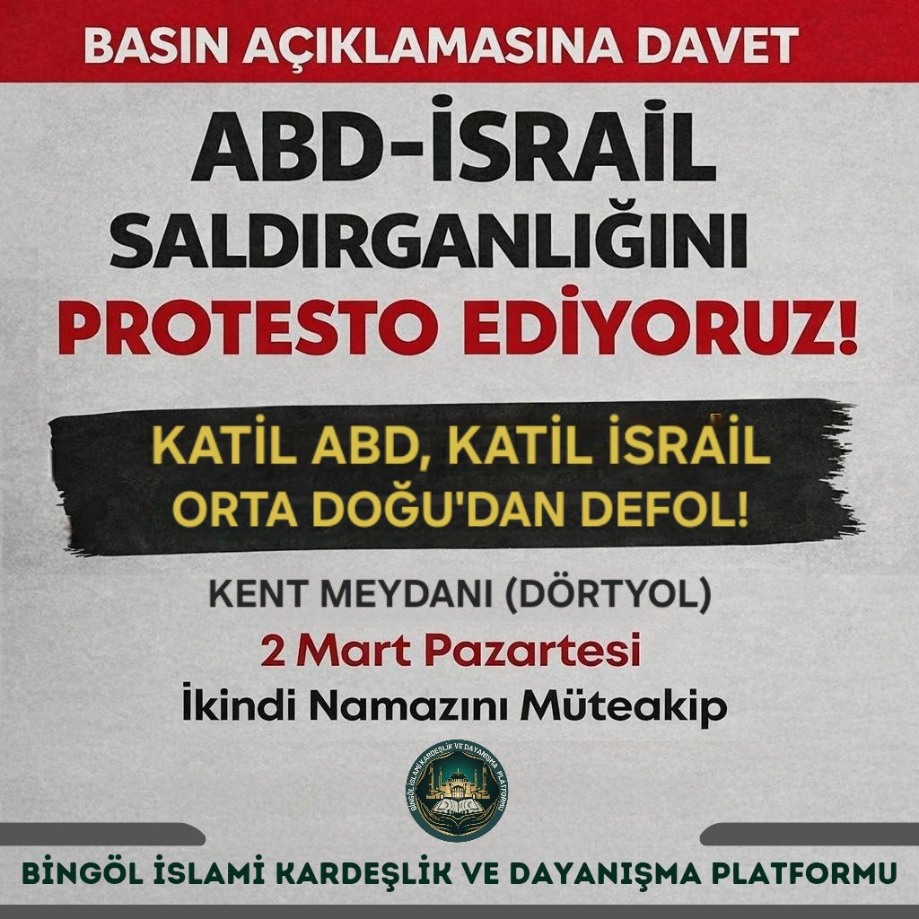 Bingöl İslami Kardeşlik ve Dayanışma Platformu tweet media