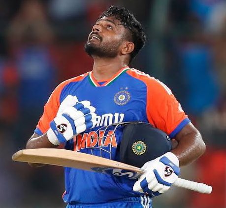 Krishna77__'s tweet photo. Sanju Samson comeback knock🔥 Class timing, fearless shots, calm finishing 🔥Idi mana wait chesina real Sanju performance 🇮🇳🏏 
Waiting for Chetta  in #CSK 💛 #INDvsWI #SanjuSamson #TeamIndia https://t.co/dQ1aqtJ76O