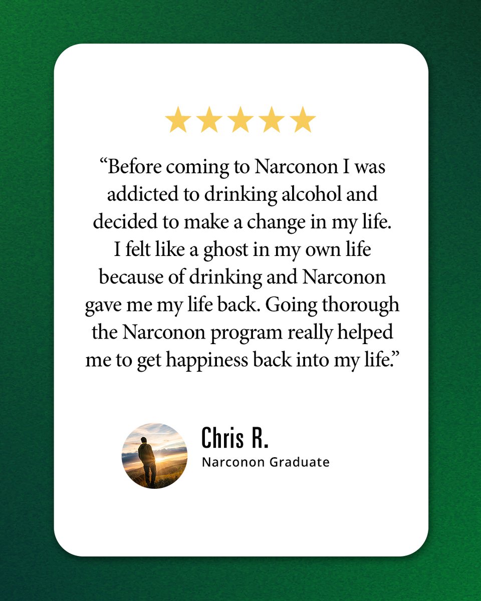 narconon's tweet photo. Why Narconon works for people like Chris: https://t.co/e868qIMimM
#Narconon #AlcoholAwareness #RecoverySuccess #WhyItWorks #SoberLife #SuccessStory #NarcononReviews https://t.co/HMVLPAmHZm
