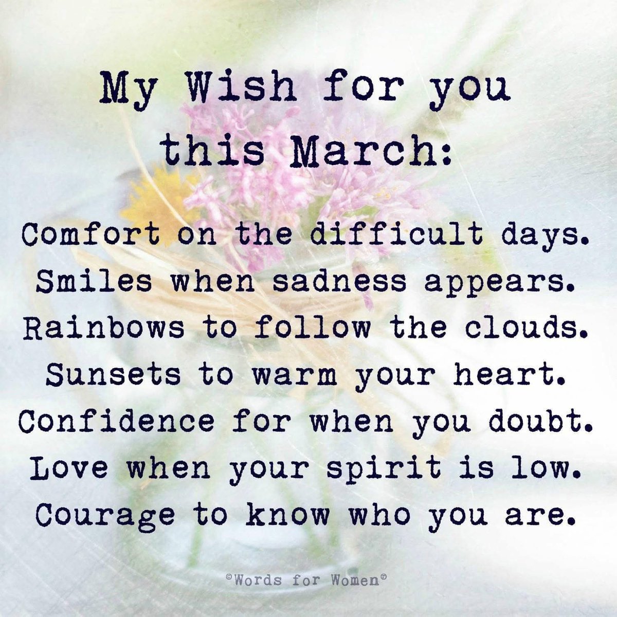 magagrandmom's tweet image. Wishing you comfort, smiles, rainbows, sunsets, confidence, love and courage. #WISH #makeawish #Encouragement