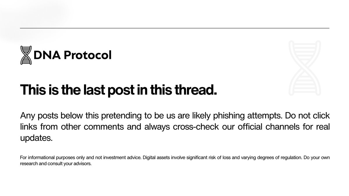 DNA Protocol tweet media