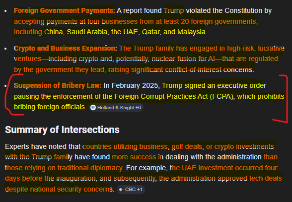RollingDice8's tweet photo. @OccupyDemocrats Trump's Blatant "Bombs vs Benefits":

DEALER's CHOICE: Article II, Section 4 stipulates removal for "Treason, Bribery, or other high Crimes and Misdemeanors" while Article I, Section 9 (Foreign Emoluments Clause) prohibits accepting foreign benefits.
#RemoveDonaldTrump https://t.co/cdnU5kRje8