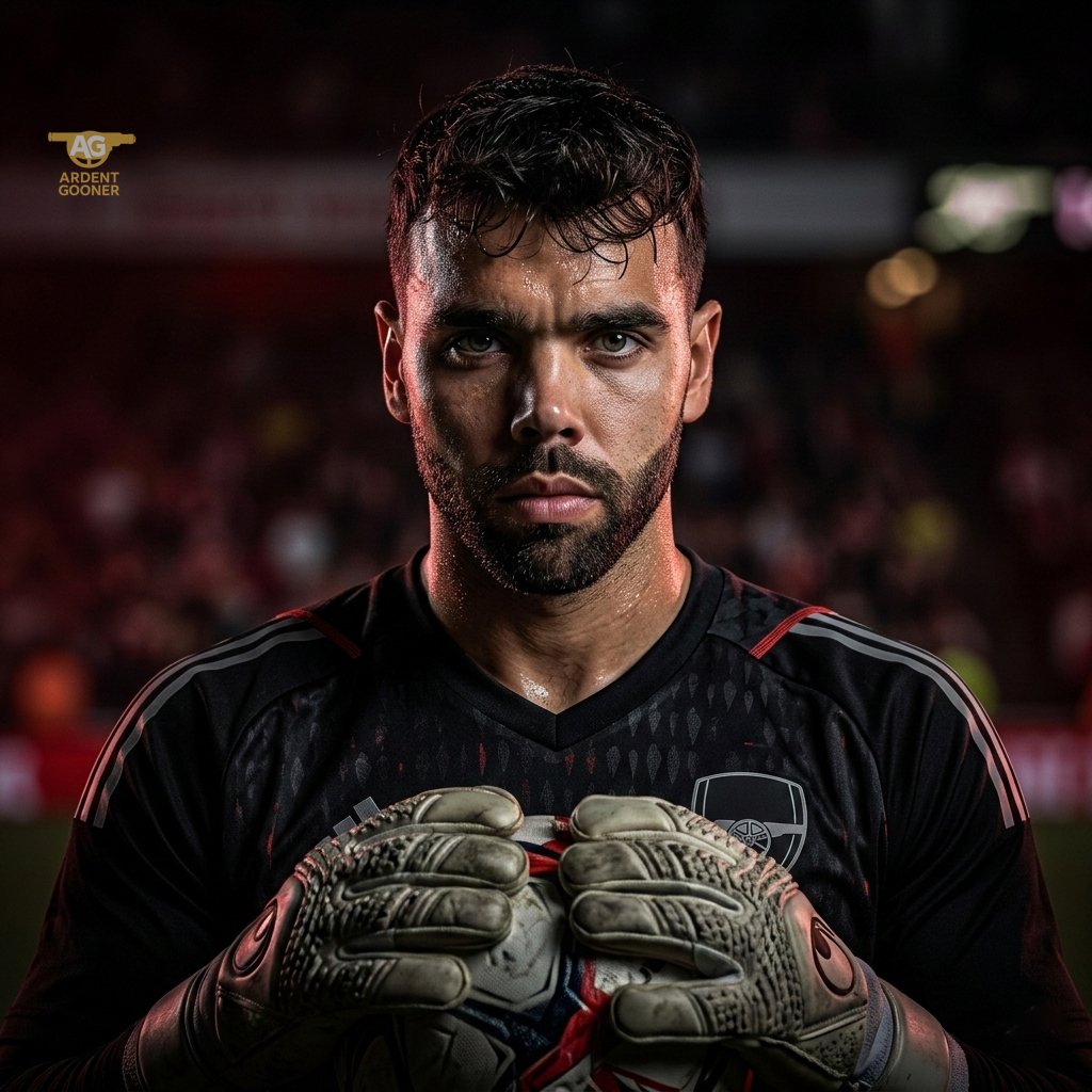 David Raya. That is the tweet.