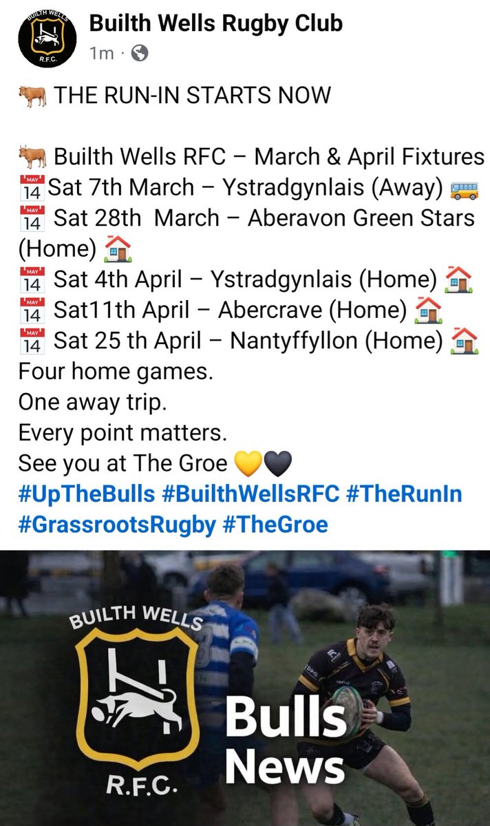 BUILTH WELLS RFC tweet media