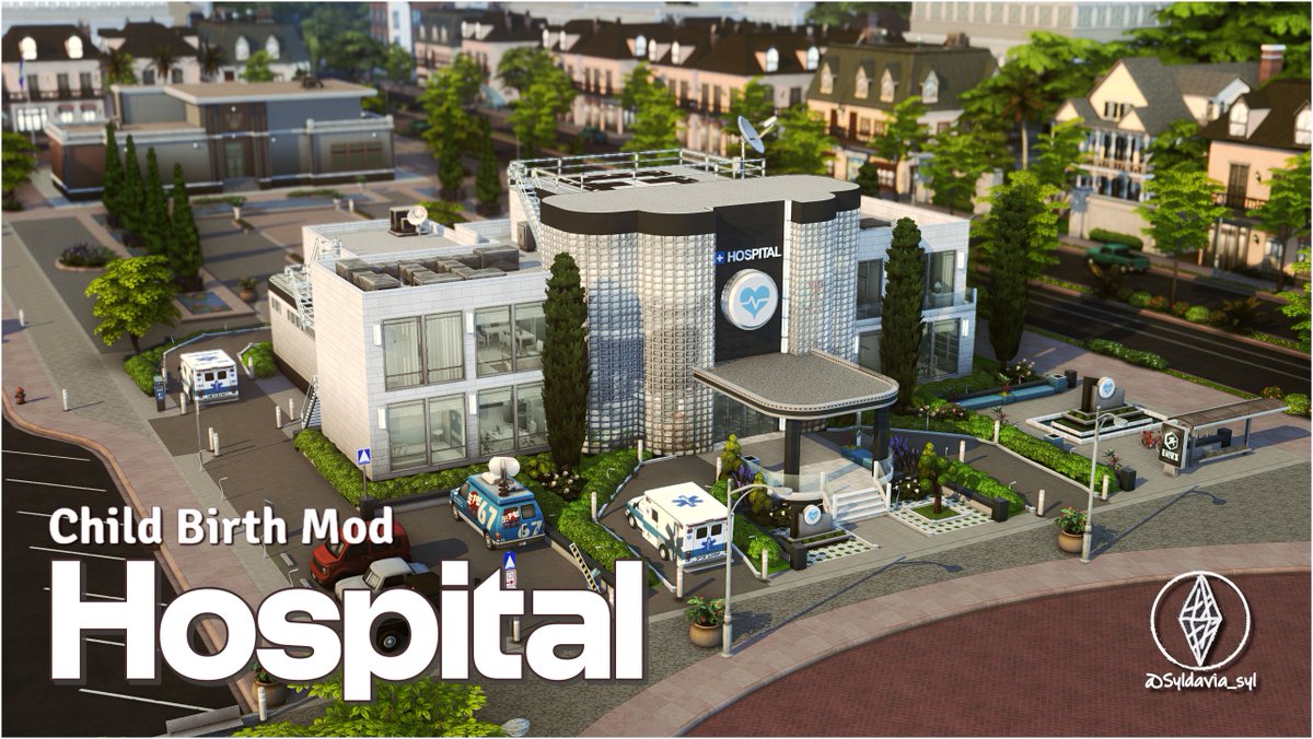 ¡Por fin! Completamente testado y con todas las últimas novedades: el Hospital que necesitas para utilizar el Child Birth Mod de <a href="/PandaSamaSims4/">PandaSama</a> 
Incluye CC, en mi blog tenéis los links a todo el contenido personalizado utilizado 😉Espero que os guste! #TheSims4 #ShowUsYourBuilds