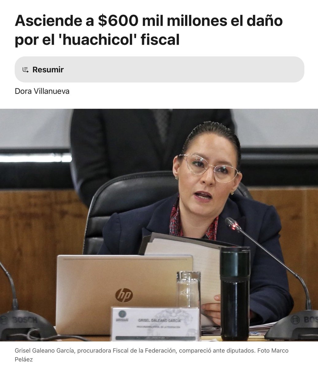 Seiscientos mil millones de pesos robados vía huachicol fiscal. Para que dimensiones: es más que todo el presupuesto federal de salud, dos veces. Gasolina disfrazada de otro producto para no pagar impuestos, con aduanas cómplices, funcionarios de la Marina involucrados y agentes